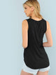 Twist Side Solid Tee