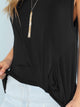 Twist Side Solid Tee