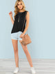 Twist Side Solid Tee
