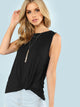 Twist Side Solid Tee
