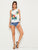 Tropical Print Knot Back Top