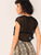 Crop Mesh Top Without Bra