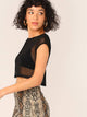 Crop Mesh Top Without Bra