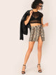 Crop Mesh Top Without Bra