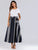 Color Block Button Front Maxi Skirt