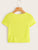 Letter Print Crop Tee