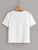 Contrast Guipure Lace Ruffle Trim Top