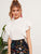 Butterfly Sleeve Button Keyhole Blouse