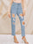 Destroyed Ripped Detail Jeans