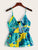 Tropical Print Button Front Cami Top
