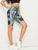 Striped Side Tropical Cycling Shorts