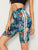 Striped Side Tropical Cycling Shorts