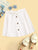 Button Front Belted Flare Skirt