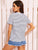 Cactus Embroidered Striped Tee