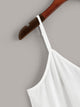 Lace Insert Knot Hem Cami Top