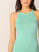 Halterneck Ribbed Bodysuit
