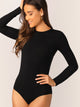 Lace Trim Open Back Bodysuit