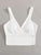 Surplice Neck Wide Hem Bralet Top