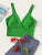 Surplice Neck Wide Hem Bralet Top