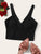 Surplice Neck Wide Hem Bralet Top