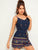 Tribal Print Belted Cami Romper