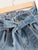 Ripped Rolled Hem Denim Shorts