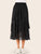 Polka Dot Tiered Layered Ruffle Hem Skirt
