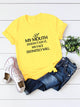 Letter Print Tee