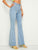 Bleach Wash Flare Leg Jeans