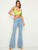Bleach Wash Flare Leg Jeans
