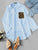 Patched Leopard Pocket Dip Hem Top
