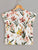 Ruffle Armhole Twist Hem Floral Top
