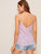 Striped and Confetti Heart Print Cami Top