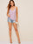 Striped and Confetti Heart Print Cami Top