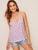 Striped and Confetti Heart Print Cami Top
