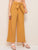 Foldover Waist Self Belted Palazzo Pants