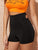 Wide Waistband Criss Cross Back Shorts