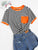 Pocket Patched Striped Ringer Tee