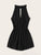 Drawstring Waist Cut Out Tie Back Romper