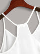 Eyelet Embroidery Peplum Cami Top