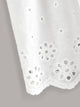 Eyelet Embroidery Peplum Cami Top
