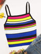 Rainbow Stripe Knit Cami Top