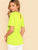 SHEIN Neon Lime Keyhole Back Belted Top
