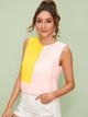 Cut and Sew Keyhole Back Top
