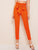 Paperbag Waist Skinny Pants With Belt