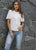 Tie Neck Solid Blouse