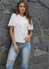 Tie Neck Solid Blouse