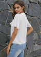Tie Neck Solid Blouse