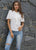 Tie Neck Solid Blouse