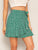 Dalmatian Print Ruffle Trim Skirt